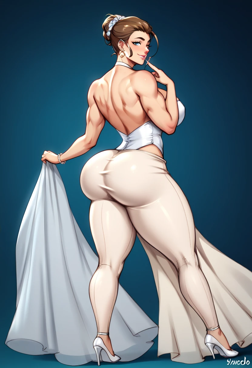 25 yo beatiful woman huge hips black tights opaque black pantyhose huge ass long dress muscular swedish blonde blue eyes curvy curves huge ass ass long dress heels blonde long hair muscular