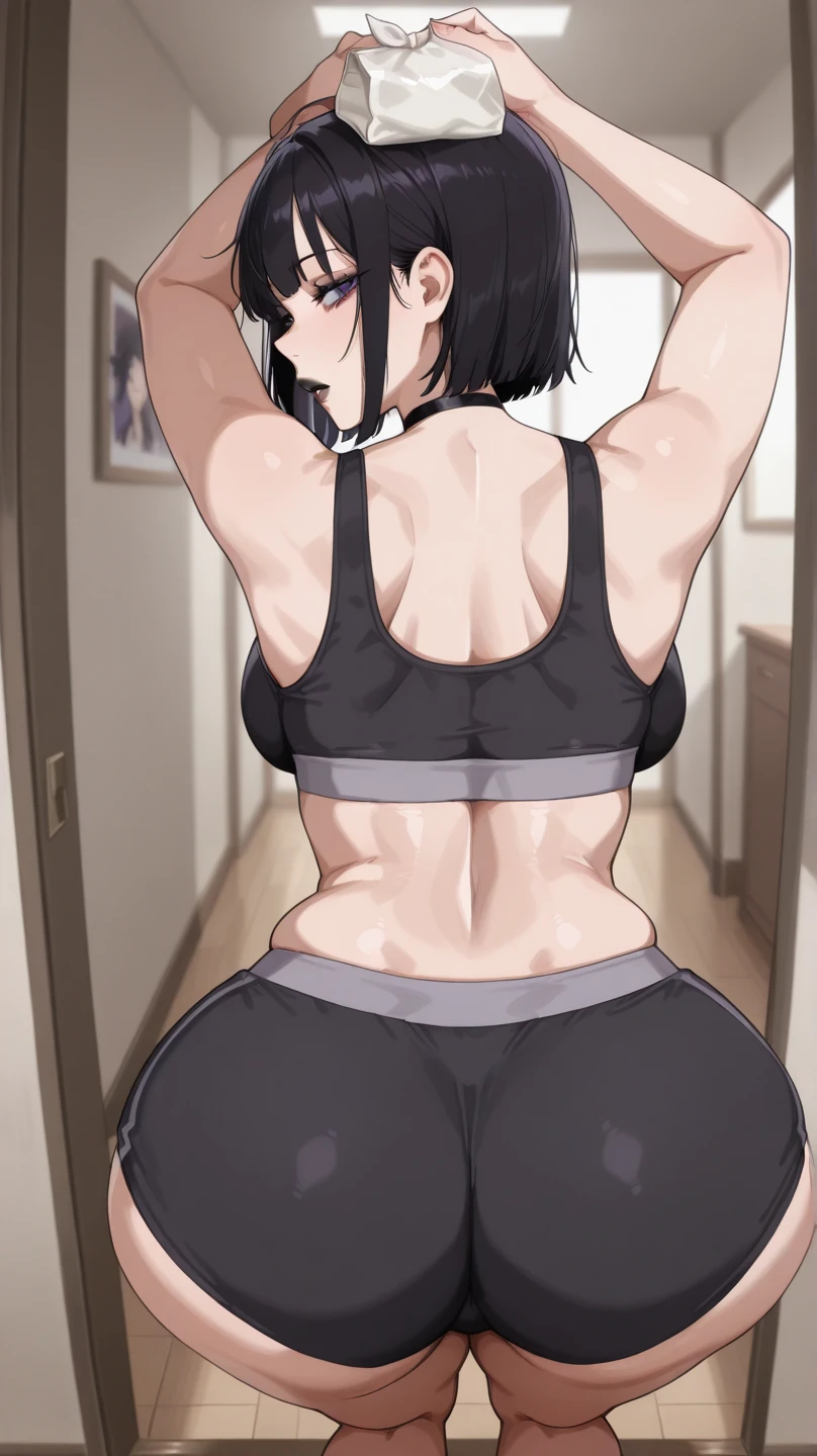 ymir naked, big ass, big boobs, sexy position, showing the ass. Back veiw, 8k, Perfect quality.