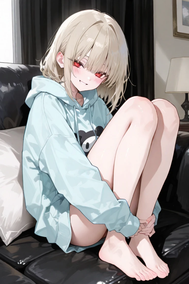 Girl,Blonde,Young,short hair,boyish,Small breasts,Completely naked,Spread your legs,Close your eyes