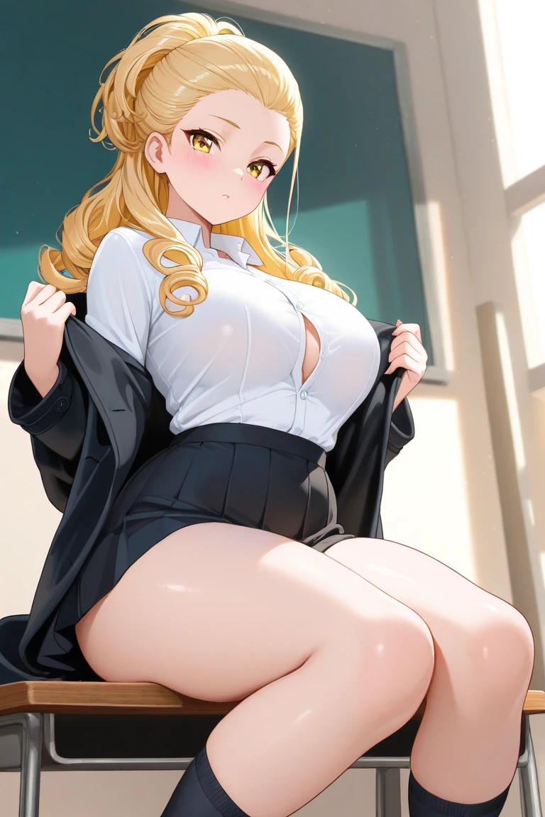 おじさんとhigh school girl、Get money from your uncle、Holding money in one hand、Laugh shyly、high school girl、Browsing Caution, 1boy and 1girl, In underwear、Back alley at night、、Blazer uniform、Beautiful woman、Very thick thighs、Very short skirt、Lifting her skirt to show her panties、your legs wide、Seducing the audience、Best image quality、High resolution、masterpiece、super high quality、Thick pubic hair、Holding money in your hands、Light green lace panties、Very biery large breastsBlushing、4K quaaring black knee socks、Sweaty all over、Heavy breathing、{Highest quality}, {so beautiful}, {Very detailed}, {Best illustrations}, Browsing Caution, girl,