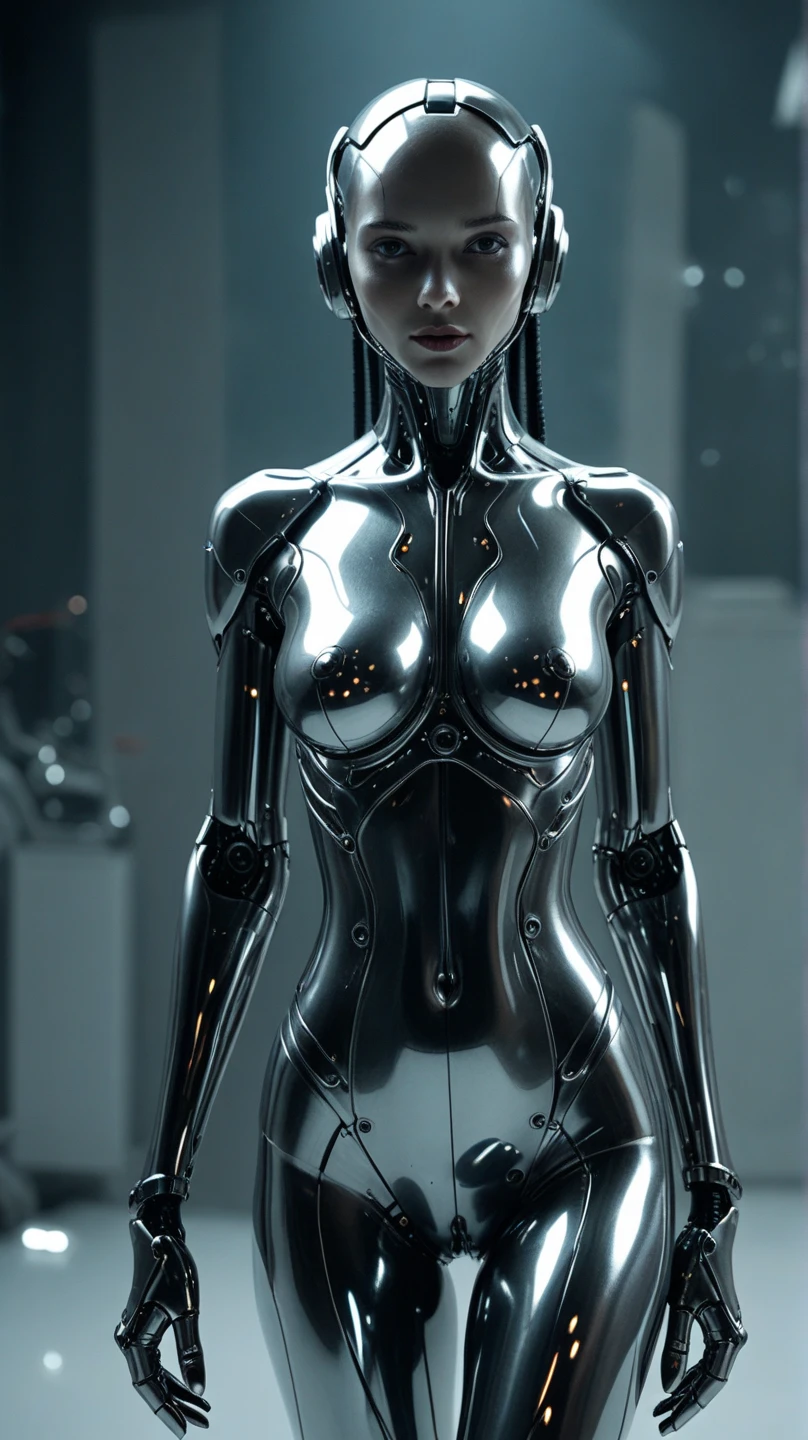 Liquid metal robot woman