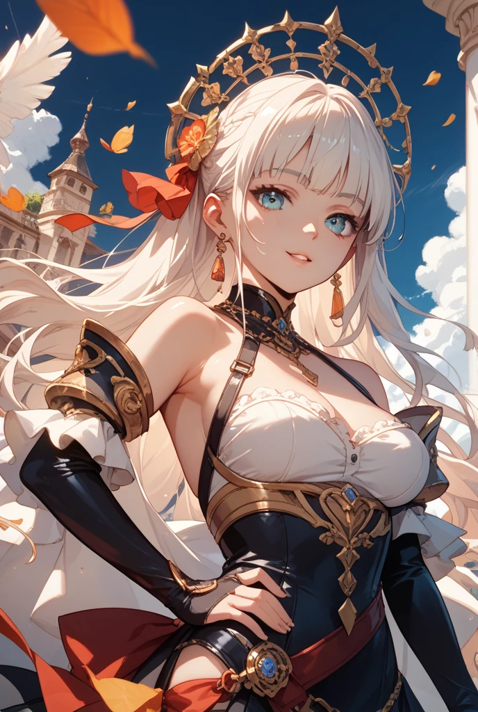 NSFW,((masterpiece,Highest quality)), Perfect hands,Perfect Legs,One Girl, alone,alone, smile, View your audience,Large Breasts,detailed,Golden Bikini,Gold Bikini,golden,goddess,