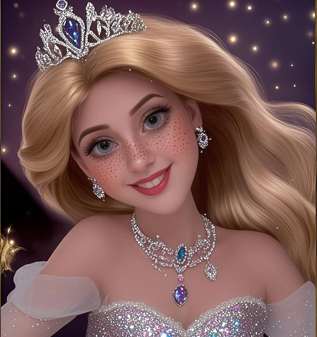 A cartoon image of a woman in a purple dress, extremely detailed tipo germen, princesa de pelo rubio, fanart exquisito muy detallado, style tipo germen, ! dream tipo germen, ((a beautiful fantasy empress)), hermosa elsa, retrato de elsa de arendelle, tipo germen style, ig model | tipo germen, Arte detallado de alta calidad 8k