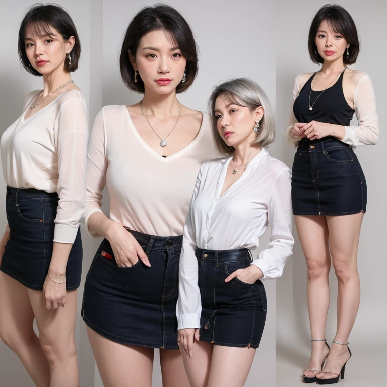 high quality,8K,high resolution,woman,1 personality,smile,(plump curves:1.2),(slender waist),(chubby build:1.2),(tall:1.2),((最high quality, 8k, masterpiece: 1.3)), High Resolution,luxury,ぽっちゃりwoman,Spring-like clothes,Long skirt,Heel,whole body,,,,