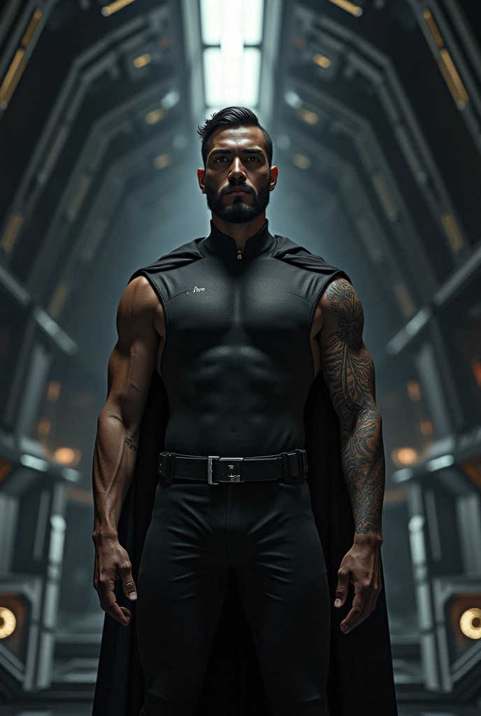 Change background muscular body realistic face 8k ultra resolution