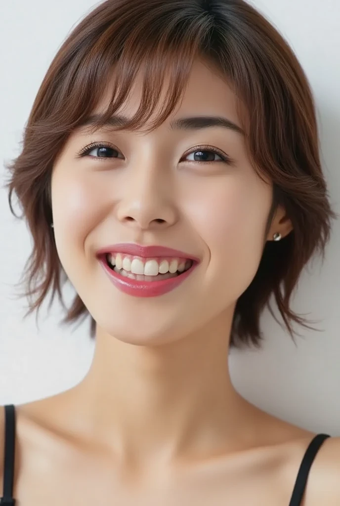Photorealistic、Highest quality、Highest Resolution、highest quality、８Ｋ、cute女性、Beautiful Face、One beautiful woman、Bob Cut Hair、Light Hair Color、cute、beautiful、The best smile、Beautiful background、Parr's Hand、Five Fingers、Put your hands forward、片Put your hands forward、Spread your fingers、beautifulな指、beautifulな手、