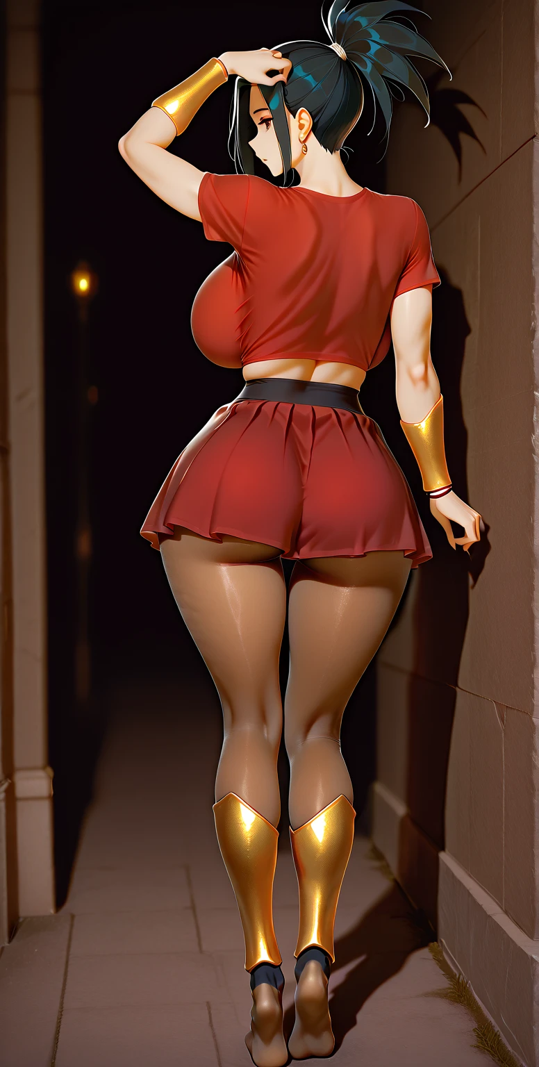 teacher,Black stockings,Hip-covering skirt,High heel,Long legs,Long tube,charming,enchanting,wear glasses,Step on the butt,Chest,Big Ass