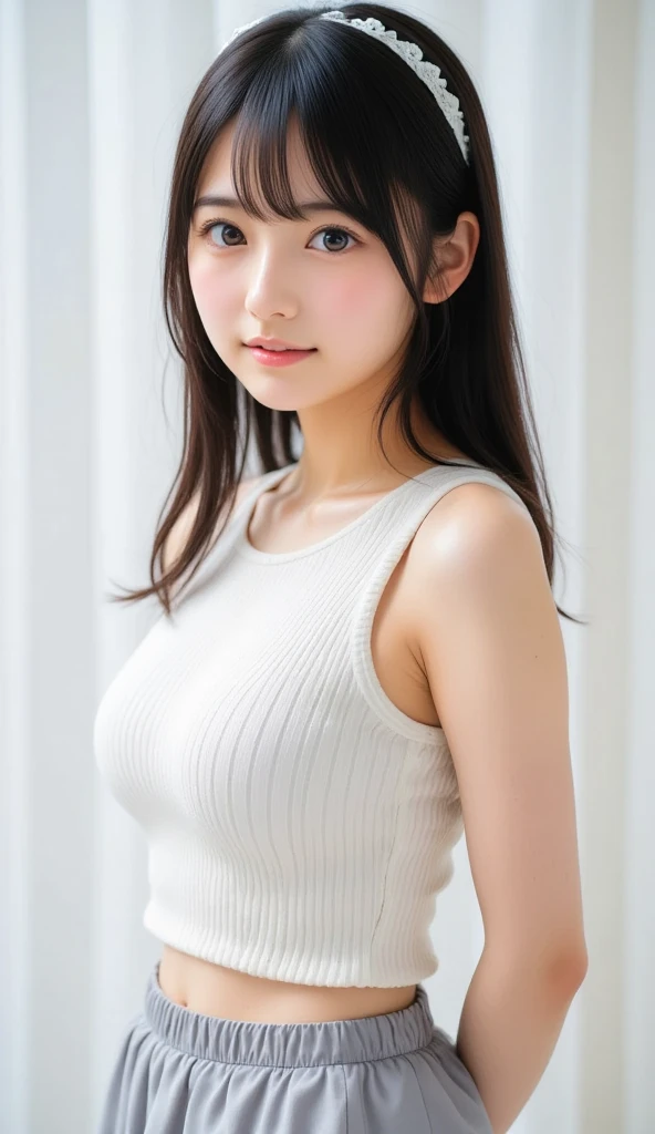 (masutepiece, top-quality、high-detail:1.4、Very attractive beauty、Add intense highlights to the eyes、Look firmly at the camera:1.4、A beautiful woman full of charm、Ideal ratio body proportions、Perfect Anatomy、Brunette Short Bob Hair、Lustrous hair、bangss:1.9、光沢のあるbangss:1.9、lipgloss),1girl in, report, Light brown shiny hair, muffler,realisitic, looking at the viewers、Tilt your head slightly, Bright colored crystal light blue eyes, short shiny hair、 White turtleneck outfit with a hole in the center of the chest,Sexy white turtleneck knit sweater with a round hole in the middle of the chest、 s lips, lipgloss, The upper part of the body、big eye、Lashes、A little red in the face、Embarrassing)、((italian road in winter))、((short hair with big eyes、Put very strong highlights in your students、{Gigantic|Big|Huge|Mega} breasts:1.4、very Bigger breasts、gazing at viewer、Very beautiful beauty、Put your ears out、long neck、little smiling、Beautiful teeth、Open your mouth and smile、Heart-shaped pupil))、28 year old、Very cute supermodel、