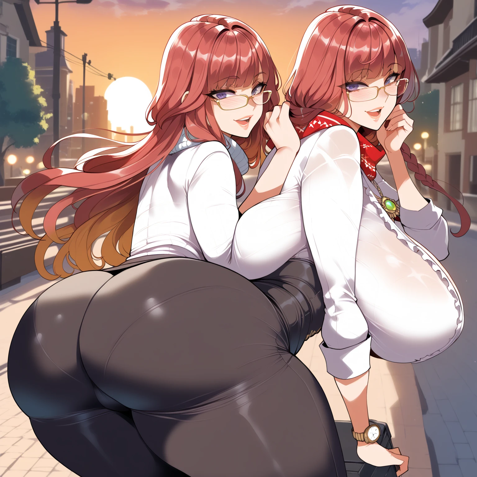 Le personnage Makima de la série animée Chainsaw Man, fragile, obésité morbide, ssbbw, pleine longueur (corps entier 1.1.), fond sombre, obscurité, anatomie correcte 1.1, anatomie correcte de la main, Très féminin, corps gras et rond, grosses Jambes, fesses, beau corps obèse, ventre rond et mou très gras, cheveux roux, Yeux oranges, Cercles rouges pour les écoliers, chemise blanche, jupe noire, cravate noire, pose sexy, réaliste, very détaillé, beau corps, détaillé body, détaillé hands, détaillé, vibrant, détaillé Face, Conception des personnages de Makima. very détaillé, détaillé body, détaillé hands, détaillé Face, Art animé, Hugh Détails, Visage très abattu, détaillé eyes, Illustration ultra fine, Meilleure ombre, détail fin, beautiful détaillé glow, beautiful détaillé, Extraordinairement beau, extremely détaillé, inexpressif, composition épique, Style animé. art animé, Style animé. Jupe noire, chemise blanche, cravatte, pose sexy. Double menton, visage très gras, grosses joues, joues potelées