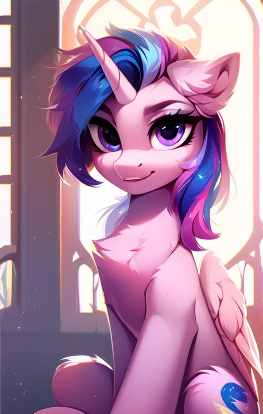score_9, score_8_up, score_7_up, score_6_up, score_5_up, score_4_up, (by aki99), source_pony, rating_suggestive, (anthro alicorn flurry heart), pleated skirt, striped stockings, open clothes, bedroom eyes, oiled, shiny, big breasts, masterpiece, detailed soft lighting, ear fluff <lora:aki99_pony_v3-000012:0.9>