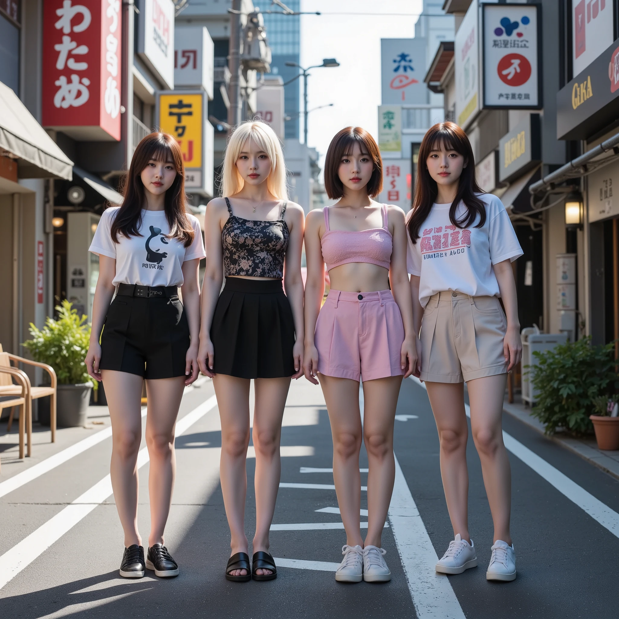 ((ExtremelyDetailed (12 PUNIPUNI KAWAII Girls in a row:1.37) in WHITE at Dusk Enoshima Beach)), (masterpiece 8K TopQuality) (ProfessionalPhoto:1.37), {(Standing Full Body:1.2)|(from below:1.2)}, Different types of hair colors, {Tight skinny((school swimwear))Ass visible through thighs|SchoolUniform[with Thongs]}, {Detailed BabyLike hand|Hidden hand|ArmpitPeek|DAKINAKURA|ButtCrack|Different types of Breast}, Joyful Expressions LifeLike Rendering, PerfectLighting, RainbowColorHorizon