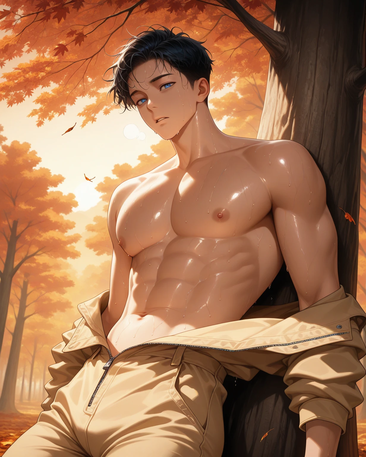 A man
Holding a pillow on grass
Lean and athletic
((Anime style))
ATTRACTIVE