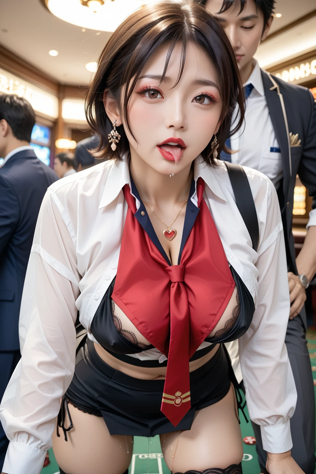 a close up of a woman in a bunny suit posing for a picture, japanese goddess, seductive anime girl, korean girl, asian girl, anime girl cosplay, sophisticated gravure idol, oppai cyberpunk, sakimichan, sexy girl, korean woman, beautiful south korean woman, sexy pose, gorgeous maid, oppai, cosplay, beautiful asian girl