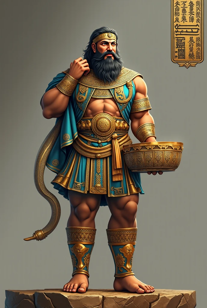 {
  "prompt": "A logo design featuring a muscular genie emerging from a magic lamp. The genie has an orange-reddish and deep red hue, wearing a traditional genie vest. He has dark black hair and a long, pointed beard. His expression is friendly yet powerful, suitable for a logo of an Arabic restaurant. The overall style is similar to the genie from Habib's, with a focus on vibrant colors and strong lines.",
  "size": "1024x1024"
}
