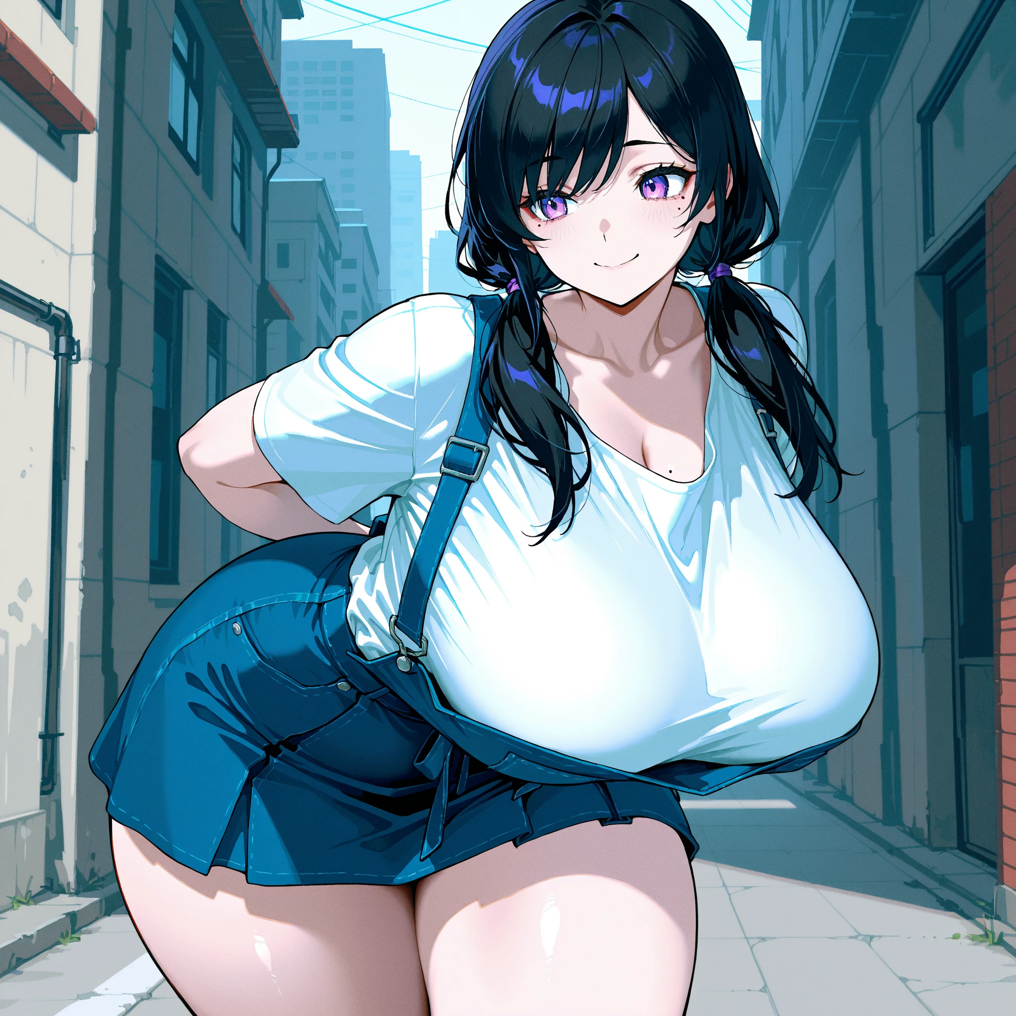 Airfield,bluesky,giantess,detaileds,Top image quality,((Three high school girls of the same height wearing dark blue pleated are lined up).,((very very gigantic boobs)),cleavage of the breast,Emphasize,s ass,White panty,T-back,Futomo,A darK-haired,low angles,((Too big)),White shirt,The body is in close contact,perspiring,agitation,lascivious,Nasty smile,skyscraper,from below