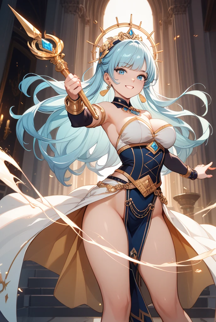 (masterpiece, best quality, high resolution, (huge breasts) 1 beautiful woman of majestic appearance, full body white fantasy druid clothes,,jewelry,(white background,Stickers.Redmond), ((full body standing)),
