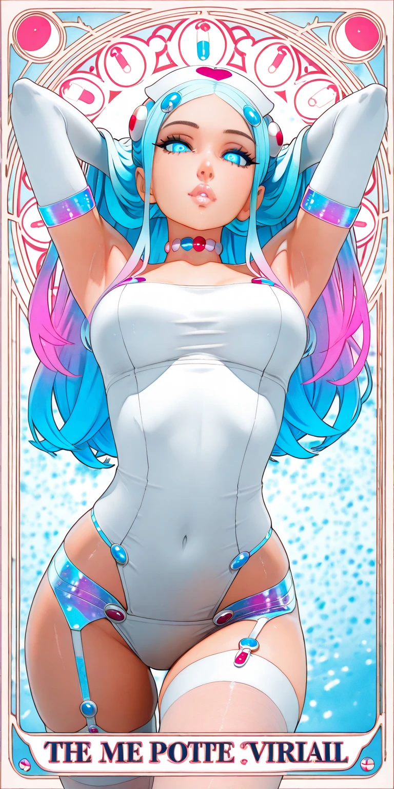 a girl, Dissolves skin, Sacred Geometry, A surreal future lingerie
