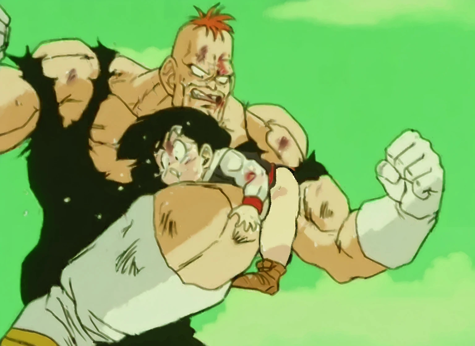 Ash Ketchum and from Pokémon and his long-lost twin brother flexing their biceps under hypnosis with glowing red eyes as they grow into big dumb sweaty hairy muscular football jock bros in a locker room. Hyper muscles. Massive muscles. Big biceps. Big triceps. Big traps. Broad shoulders. Big pecs. Bulging crotch. Hyper crotch bulge. Dumber and dumber. Blank stare with open mouth while saying, "I am a dumb jock.... I obey.... Dumber and dumber.... Hairier and hairier.... Yes, Coach.... Huhuhuhuh...." Slumped shoulders. Hypnosis. Brainwashing. Bigger and dumber jock bros. Assimilation. Transformation into big dumb muscular jock bros. Slumped shoulders. Massive crotch bulge. Bulging glutes. Thick stubble. Hairy armpits. Repeating triggers to be dumber and dumber each time they say them to think and focus only on growing muscle and being the perfect football jocks. Hairy brutes. Crass.