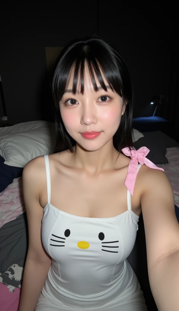 Chest G cup,Facial skin smooth and tender(Childlike face)Nine grids, aafed image of woman wearing blouse and cat ear hat,Nine consecutive shotsTaiwanese girl 18 years old baby face big breasts photo taking action