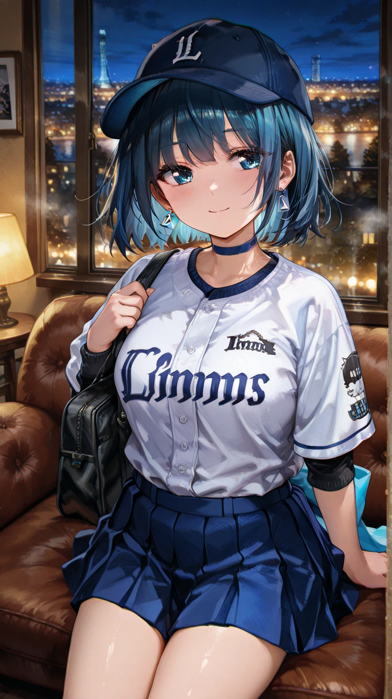 woman,12 years old,brown hair,White and blue silk basketball uniform,short hair,blue eyes,Mansuji, laughter,,I can see my underwear,Full body Esbian, (close shot, highest quality, High resolution, 4k, detailed lighting, shader, NSFW), smile, ( blush:1.2)sit on top,spread your legs wide open,((( on the thighs)))