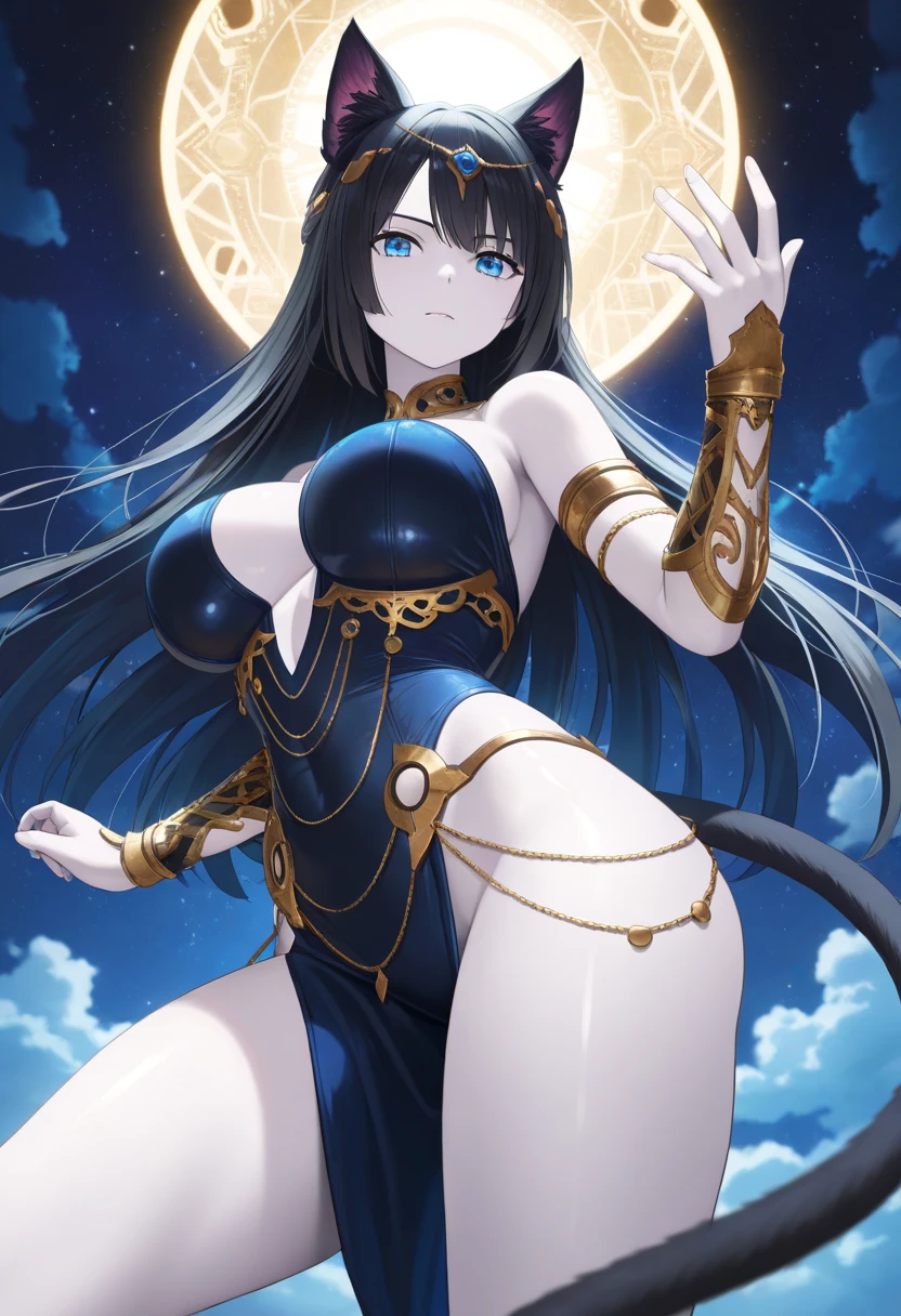 masterpiece、Highest quality、Giantessのイラスト、Giant Spaceman、Giant aliens、smile、Open mouth and show teeth、beautiful身体、simple、beautiful、Anime illustration、Draw a woman in a big way、Completely naked、Large Breasts、Giantess、Hall々Stand with、Hands on hips、giantess、Black Hair、Long Hair、Low - Angle、Destroyed small town、Destroyed small building district、City in Ruins、Smoke is rising、The fugitive々、Destructive illustration of a small city with buildings visible in the distance