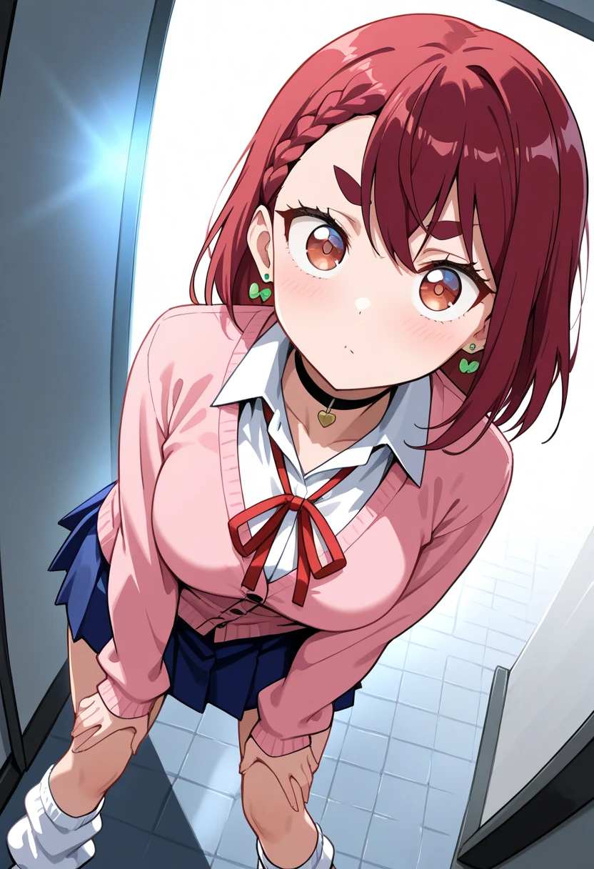 fundo branco simples,
Uniforme escolar,camisa branca, Red ribbon, Jaqueta azul,mangas compridas,
cabelo rosa ,olhos verdes,franja,short hair,Flores de cabelo,ornamento de cabelo,
1 girl, 20 anos,young female,Dedo bonito,Belas pernas longas,Corpo bonito,
Nariz bonito,Belo design de personagens, olhos perfeitos, rosto perfeito,olhos expressivos,perfect balance, sentada sobre as coxas, sitting on the floor, sentada, corpo belo, saia curta, calcinha branca, sentada de frente, sentada de frente sobre as coxas, sitting on the floor, piso, coxas belas, de frente, sentada de frente, alta resolução, 4k, HD,
Olhando para o Viewer,(Foco no rosto dela),boca fechada, (inocente_Big_olho:1.0),(Luz_sorrir:0.3),
Arte Oficial,extremamente detalhado CG unidade 8k papel de parede, perfect lighting,Corido, brilhante_frente_rosto_The lighting,pele branca,
(master part:1.0),(Melhor_qualidade:1.0), ultra high-resolution,4k,ultra-detalhado,
fotografia, 8k, HDR, Altas, absurdos:1.2, Portra Kodak 400, filmic grain, blurry background, Bokeh:1.2, Reflexo da lente, (vibrante_Cor:1.2),fotografia profissional,
(Beautiful,grande_seios:1.4), (Beautiful_rosto:1.5),(estreito_cintura),