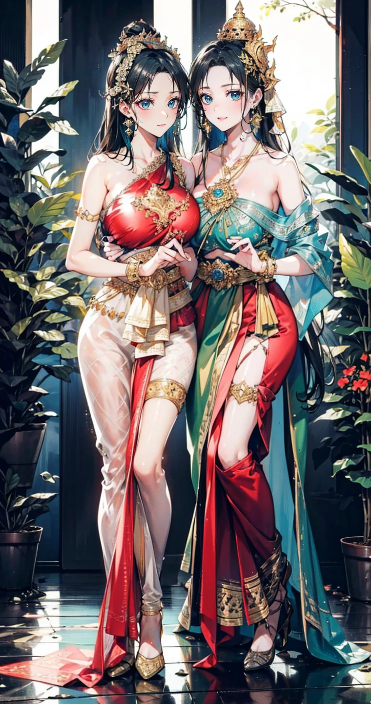 cheongsam style bikini armor, digital anime art, castle, decisive battle, defeat, crying face, cool beautiful girl --auto --s2