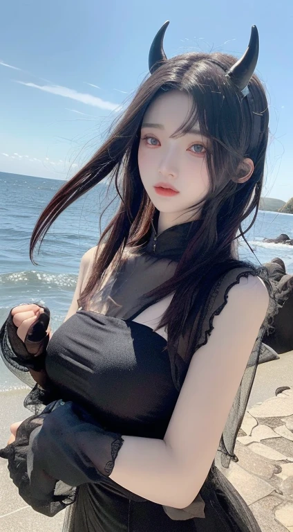 Araffe mujer con cabello largo y negro y una blusa blanca posando para una foto, ella tiene el pelo negro con flequillo, ulzzang, pelo largo y negro con flequillo, hermosa mujer surcoreana, cruel korean gothic girl, pelo negro y flequillo blanco, pelo largo y oscuro con flequillo, pelo largo con flequillo completo, flequillo largo y recto, sakimichan