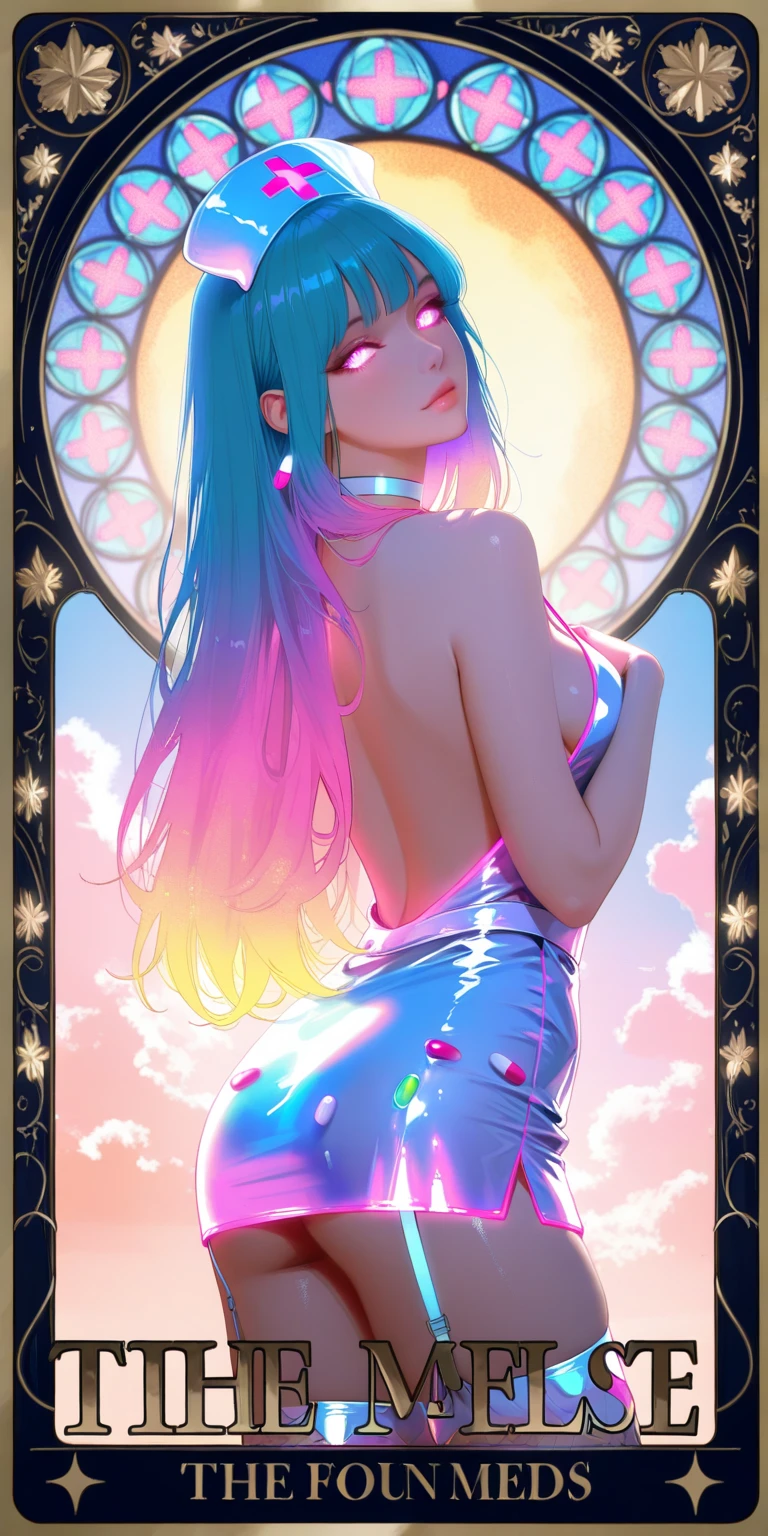 Rainbow Hair、Long Hair、Cute face、Big sparkling eyes、Rainbow Eyes、Big Breasts、Sweat、Turn your ass towards me、Pussy、Perfect Fingers、Stick out your tongue、Starry Sky Scenario、Anal、Sex。nude、Beautiful areola、nude、Spread your legs wide、Stick your tongue out。Blushing。Embarrassed、bangs。