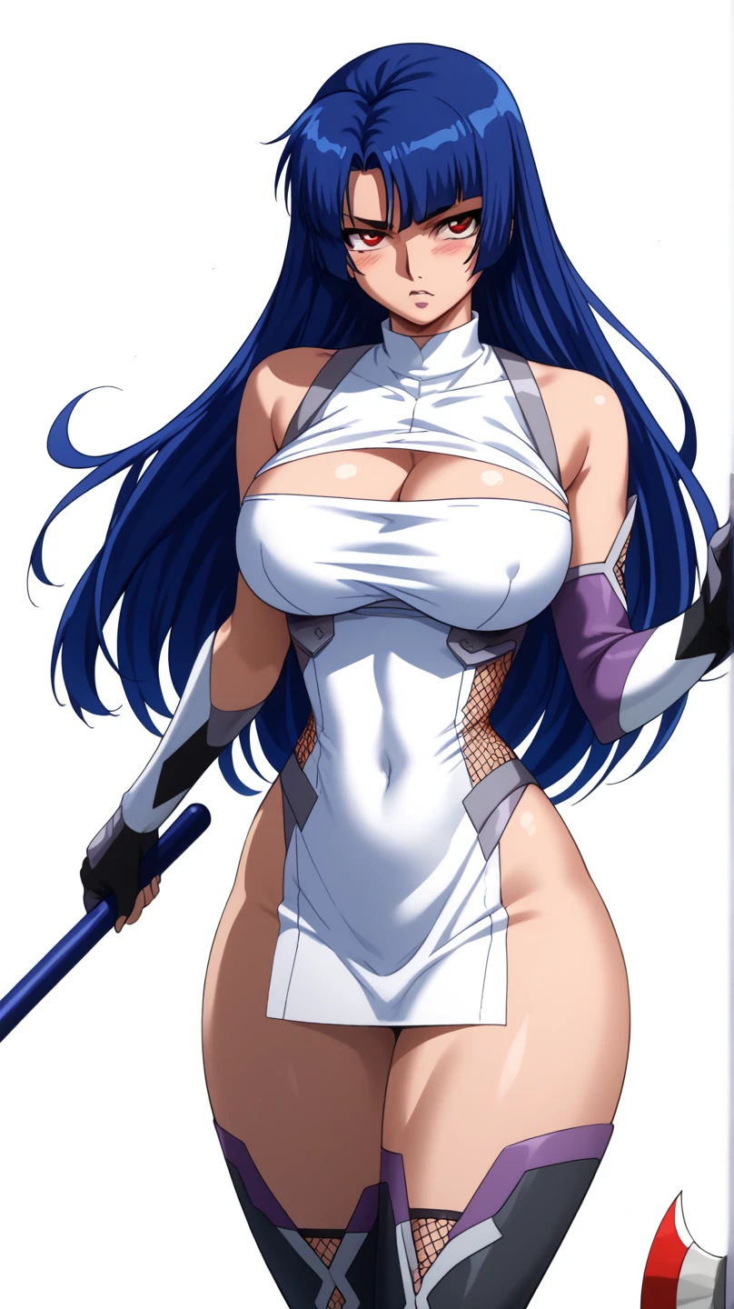 masterpiece, ((ultra detailed background, delicate pattern, intricate detail)), (highly detailed, fine details), best quality, beautiful lighting, (gigantic breasts)), NicoRobinV2, 1girl, (white skin:1.1), black hair, long hair, solo, medium breasts, (smile), blue eyes, cleavage, closed mouth, hair slicked back, jewelry, collarbone, ((helloutfit:1.1), underboob, elbow gloves, thigh boots, highleg panties, bare shoulders, curvy, midriff, curvy, thighs, higheels, shiny clothes), (complex detailed background, outside, street), curvy, cowboy shot, (light skin:1.1)