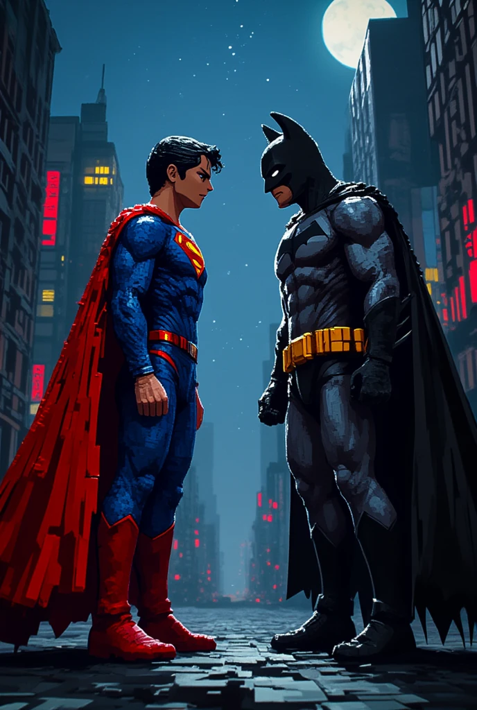 LEGO Art Superman and Batman,ht scene