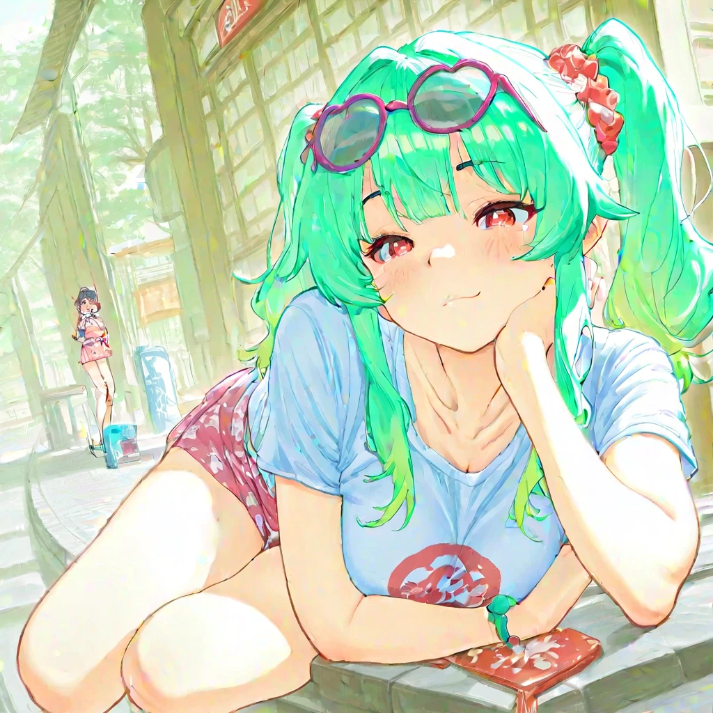heart sunglasses on head1 v1.0