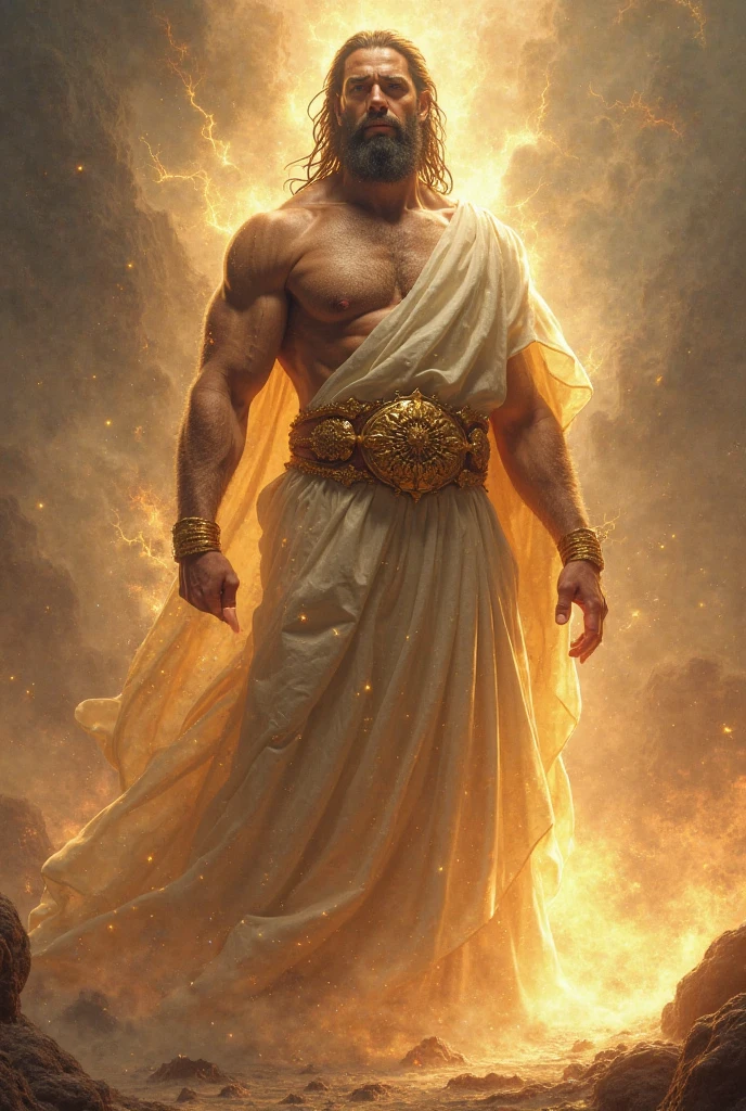 Generate me an image of Hercules with a lord writing on him