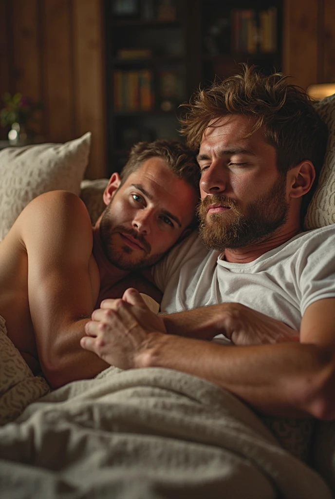 Chris Evans sucking another man's cock on the couch. Realistic realism 4k