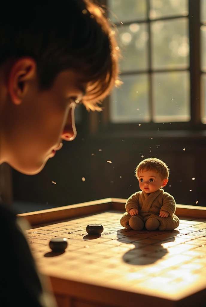 masterpiece, high quality, solo focus, son of the king, child, high angle, focus on face, face details, realistic face, holding a toy, sitting on the floor, kodak portra 400 camera f1.6 lens rich colors hyper realistic texture dramatic lighting unrealistic engine trend on artstation cinestill 800