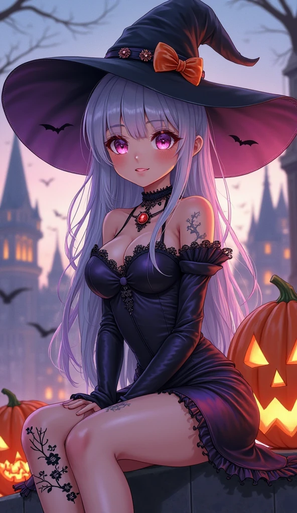 A set of Halloween-themed featuring a witch, Pumpkin, aranha, e outros itens, folha de flash, flash, spontaneous linework, linha desenho de linha, linha escura, Trabalhos de linha, linha plana, linha de trabalho detalhada, sketches, linha pesada, contornos pretos, arte da linha de tinta preta, linha limpa,
