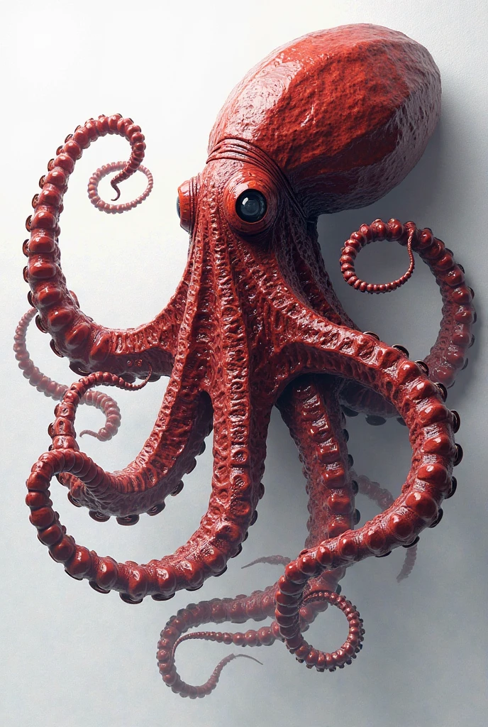 Create a red octopus themed interclass flag designer with evil black