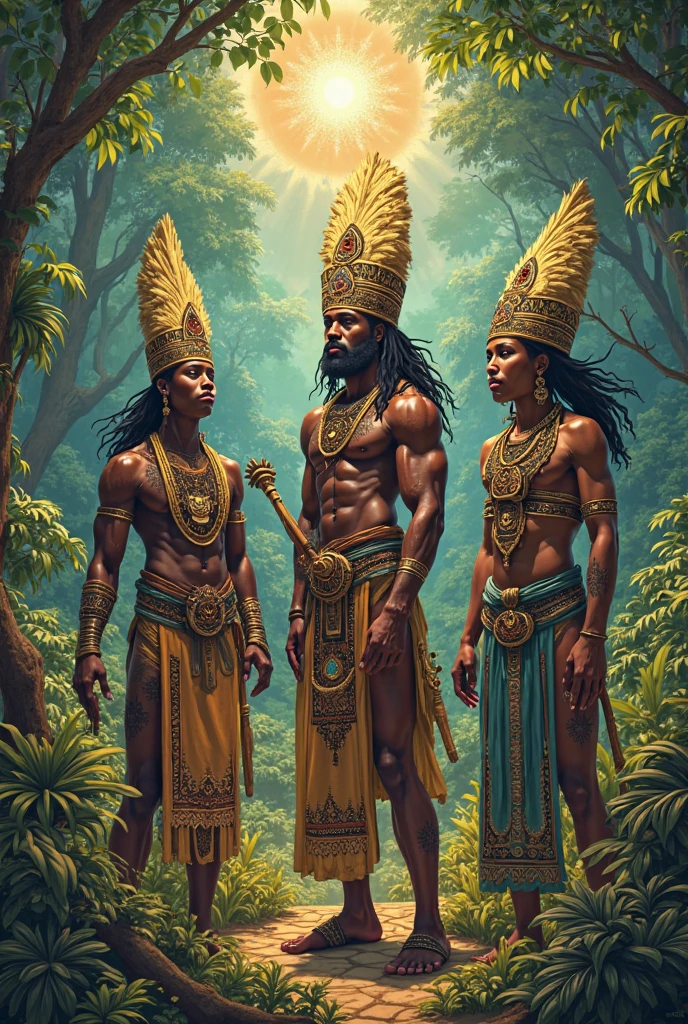 African Orishas holding microphone on Rap CD cover (Great quality)
