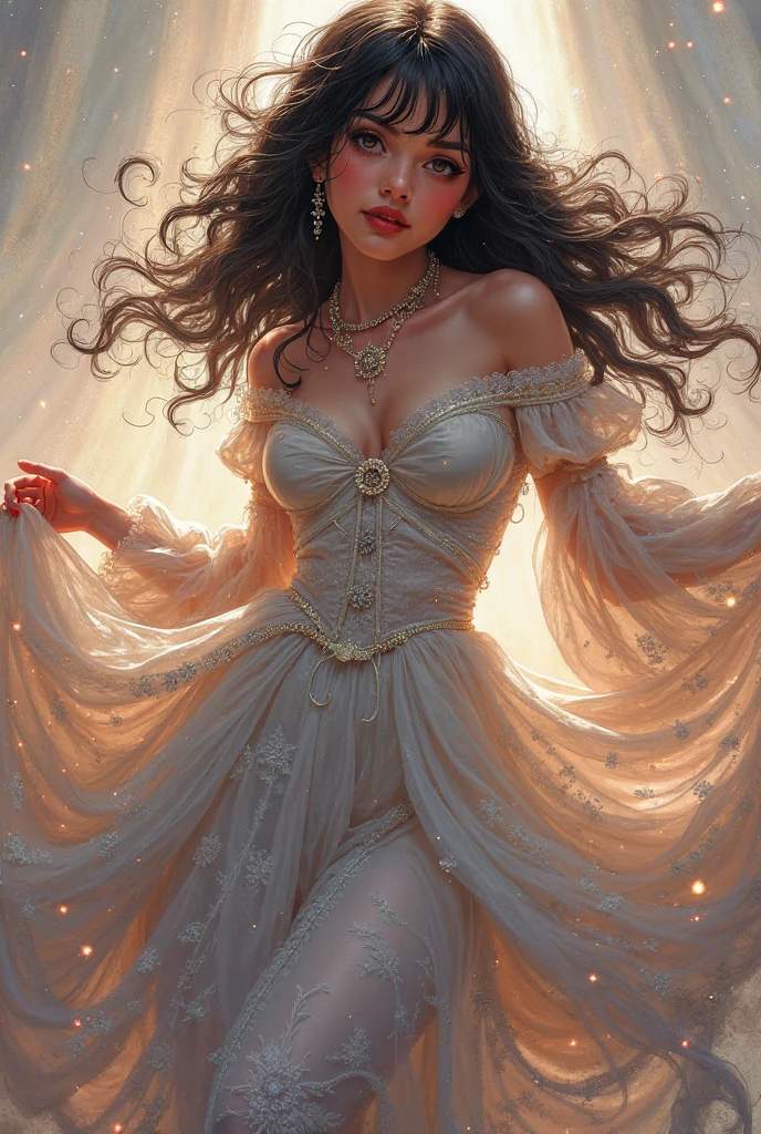 (masterpiece, best quality:1.4), (highly detailed:1.2), (photorealistic:1.2), (ultra-sharp photograph:1.2), 8k uhd, (hips-up shot:1.4), baihuaniang, flower, a (closeup) of an exceptionally beautiful girl adorned in a, 1, sheer white dress and light, surrounded by a breathtaking setting, filled with vibrant flowers, <lora:flower:0.5>, under the gentle glow that meticulously illuminates her radiant face. A flickering neon pink and purple light cover the dimly lit scene, with a magical glow. <lora:_20230803165314:0.75>, <lyco:GoodHands-beta2:0.95>, seecolor, <lora:add_detail:0.5>, <lora:seecolor_20230801105237:0.25>