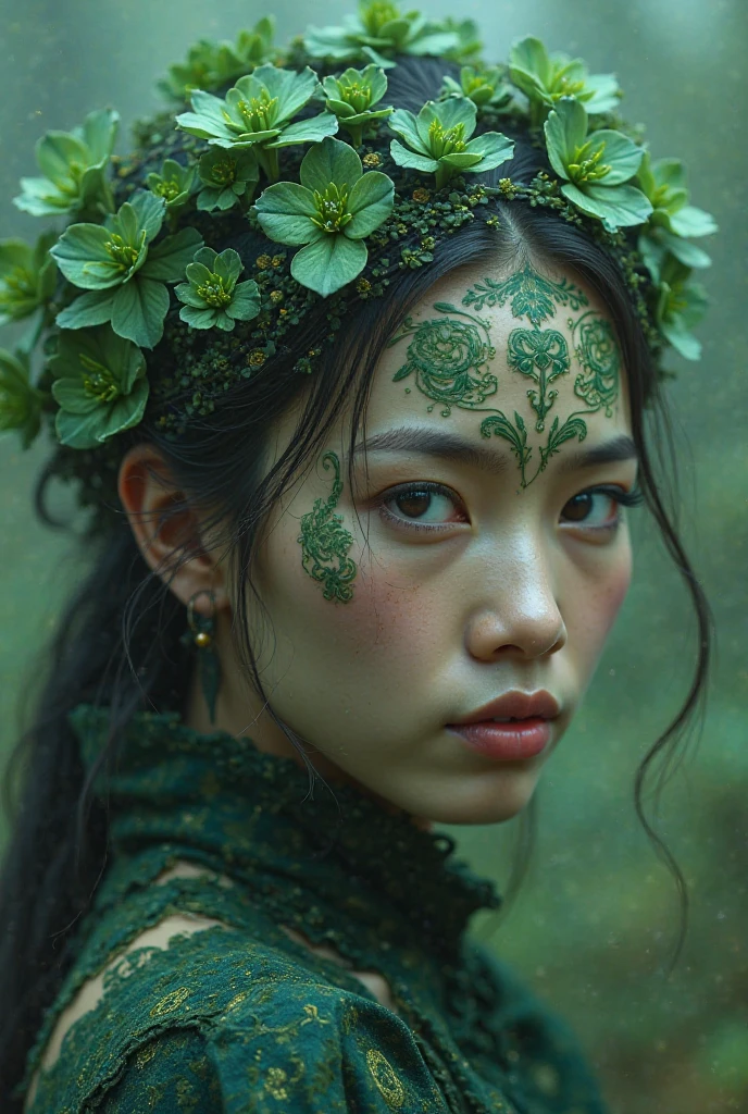Beautiful girl with snake skin, No two sons, Fantasy, curse