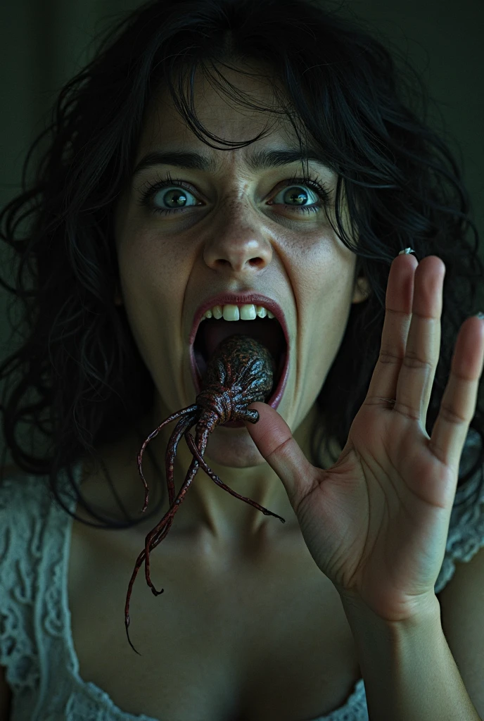 score_9, score_8_up, score_7_up, score_6_up, score_5_up, score_4_up, realistic portrait, old zombie, very scary face, worms eating his flesh, in a dark room, looking at the viewer, dark lighting, creepy atmosphere, horror, depth of field, bokeh, tag1, tag2