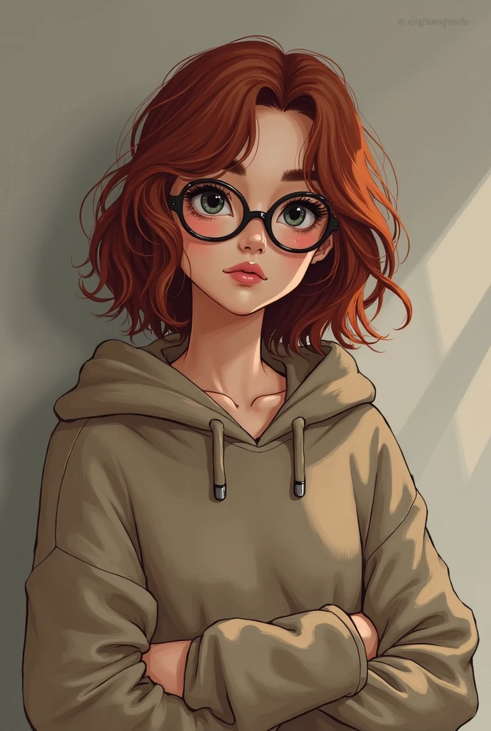 score_9, score_8_up, score_7_up, puririkaaa_style, cowboy shot, red hair, grey eyes, yellow hoodie, white pants, 1girl, solo, looking at viewer <lora:Puririkaaa (Jelly Art Style) SDXL_LoRA_Pony Diffusion V6 XL_Light:1>
