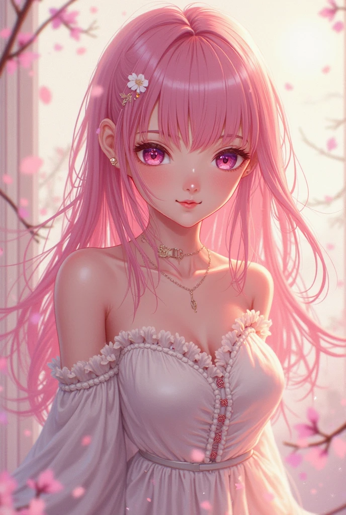 (((Lily garden,Woman in gorgeous pink dress with lily flowers,Clothes with lily pattern,Lily hair ornament,Lily Piercing,Pink lily flowers))),((独奏,stroll)),((masutepiece,cowboy shot,Angle from above,Wide background,Far angle)),Beautiful detailed skin,Perfect human anatomy,perfect hand,beautiful boob,saggy tits,portrait of a beautiful woman,Perfect face,(Cute smile,Bright smile),Cute look,Cute emotions,Think,(blush),enticing lips,Perfect eyes,Cinematic scene,Cinematic,fulcolor,4K,8K,Raw photo,Studio portrait,professionally color graded,Professional Photography,(an extremely delicate and beautiful art)1.3,Elegant,Active Angle,Soft light,Lens Glow,soft clean focus,Realistic lighting and shading,Best Quality,top-quality,hight resolution,(1girl in:1.3)