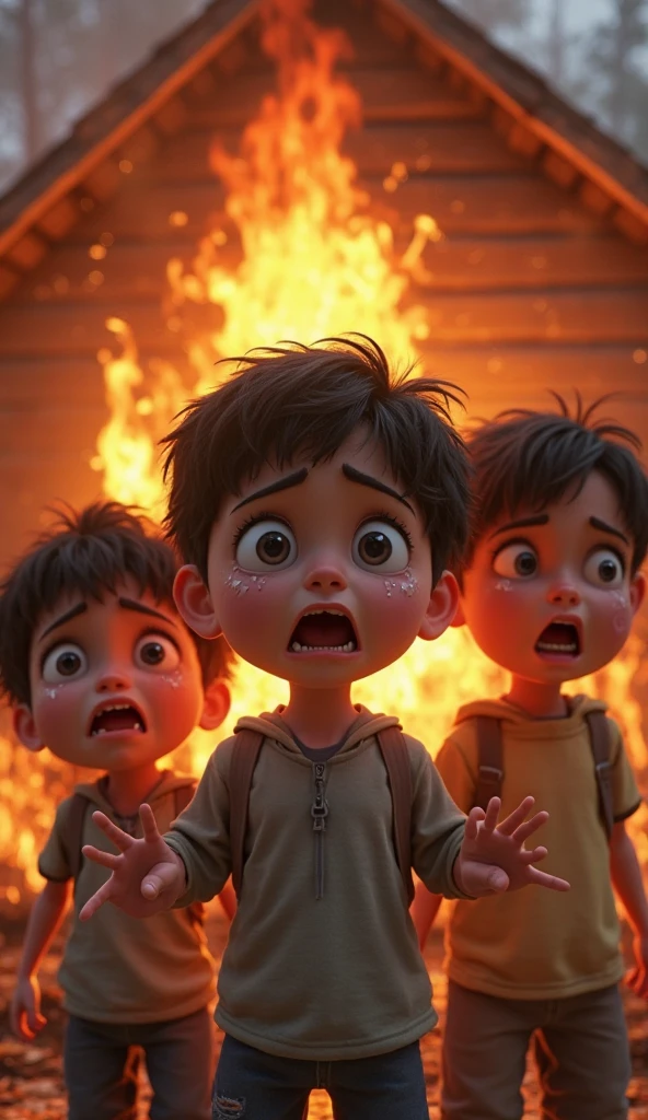 Create a good looking boy expressing different emotions, 1 is Anger, 1 is disgusted, 1 is joy, 1 is stressed, 1 character in multiple personalities, 8k very ultra realistic, cinematic vibe , landscape view