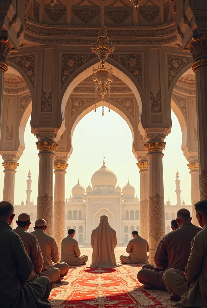 Scene 10: Enter the Dome - Night falls, Hasan and Ustaz Malik entered the dome of the mosque carefully. They began to recite prayers devoutly., while the atmosphere around them slowly turned tense.