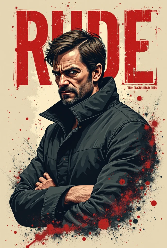 Homem com um moicano e uma tatuagem no rosto, Tyler Durden, clube da luta, Retrato de Brad Pitt, Brad Pitt, Retrato de Brad Pitt, com o rosto machucado e hematomas, usando tinta de guerra, sangue nas roupas e no rosto, tinta de guerra, Christian, Jeremy Renner, cena do filme fightclub, respingo de sangue nas laterais