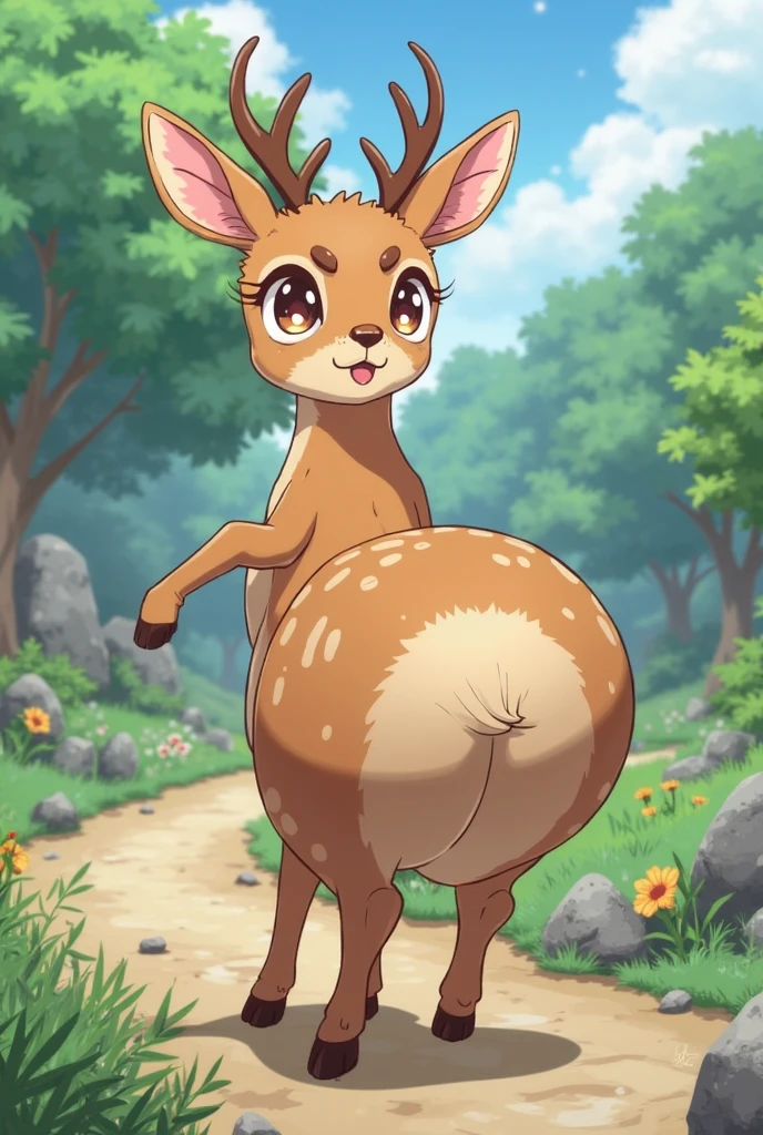 An adorable small bunny,with a cute face to the viewer,bright and expressive eyeig breasts)), ((Huge cock)) , (leaking precum) ,soft and fluffy fur,playfully hopping around in a colorful garden,filled with vibrant flowers and lush greenery. The bunny has long and floppy ears that add to its charm.Its adorable face  enhanced by a pair of long eyelashes, and a button-like nose that gives it a cute and lovable look.