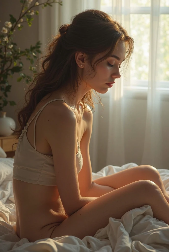 A girl was forced to be a lesbian and then the girl cried when she saw her underwear being touched