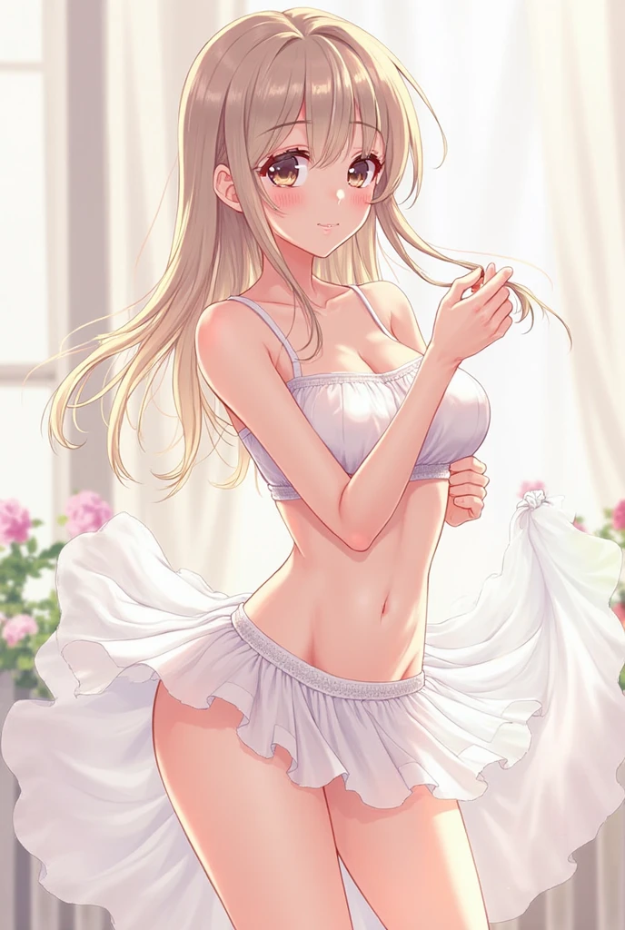 A cute amine girl with big bress