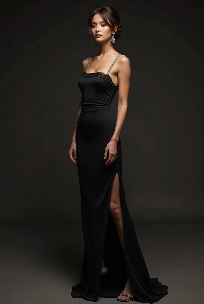 Femme arafed en robe noire posant pour une photo, Anastasia Ovchinnikova, Alina Ivanchenko, Angelina Stroganova, Anna Nikonova alias Newmilky, Julia Gorokhova, Sexy girl with dark brown hair, fille sexy aux yeux verts, Portrait Sophie Mudd, Viktoria Gavrilenko, Dasha Taran, Olga Buzova